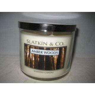  Bath & Body Works Slatkin & Co. Amber Woods 3 wick Candle 