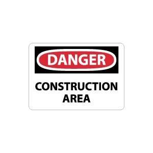    OSHA DANGER Construction Area Safety Sign