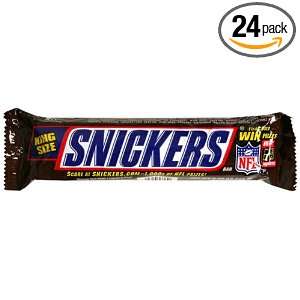 Snickers Bar, King Size, 3.7 Ounce Bars (Pack of 24)  