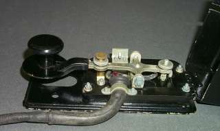 In front of the MORSE key lever can be seen a screw adjusting the 