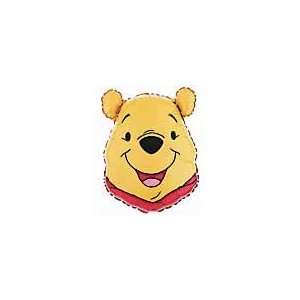   Winnie the Pooh Head Shaped Metallic Balloons
