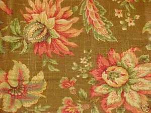 Mill Creek Granduca in Pecan Jacobean Floral Fabric  