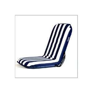  ComfortSEAT Folding Marine Deck Chair Dark Blue and White 