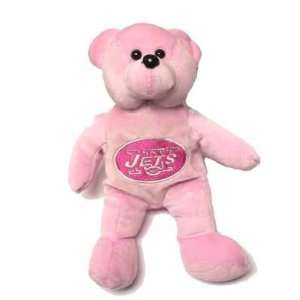  NFL NEW YORK JETS PINK TOY KID BEAR LOGO EMBROIDERY BEAN 