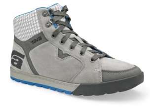 Teva Kayode Mid Boot 7 eye gray suede leather canvas Hiking Trail 