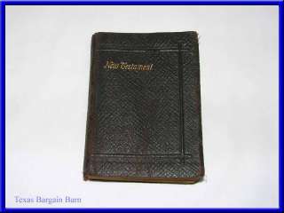BIBLE   Miniature New Testament/NT  Vintage Book 1910 ? Christian 