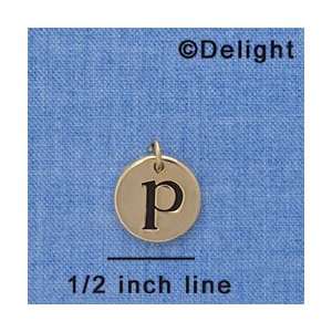  C4327 tlf   p   1/2 Disc   Gold Plated Charm