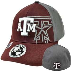  NCAA Texas A & M Aggies Top of World Maroon Red Gray Hat 