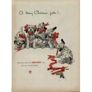  Texaco Dalmations, A Merry Christmas, folks  1952 Texaco 