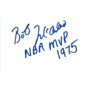 Bob McAdoo NBA Hall of Famer Authentic Autographed 3x5 Card