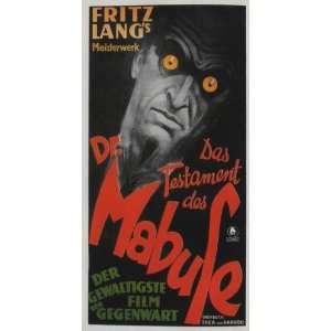 The Testament of Dr. Mabuse Poster Movie German 20x40  
