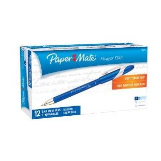   fine point ballpoint pens 12 blue ink pens 85588 by paper mate buy new