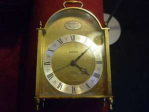JUNGHANS TEMPUS FUGIT EUROPA Elomatic Germany mantel clock brass 