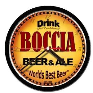  BOCCIA beer and ale cerveza wall clock 