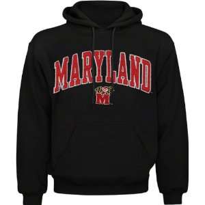  Maryland Terrapins Black Acid Washed Mascot Hooded 
