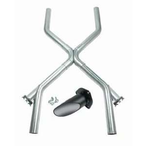  Universal Cross Pipes with Cut Outs Exhaust Pipe; X Terminator 
