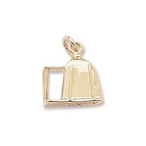 Camping Tent Charm in Yellow Gold