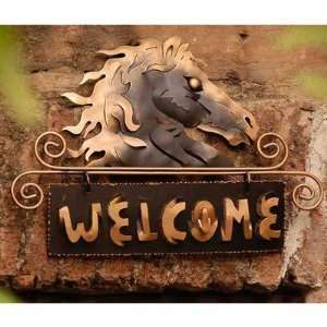  Golden Horse Welcome Sign