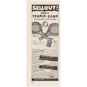  1955 Ideal Toys Inflated Tennis Game Toy Trade Print Ad 
