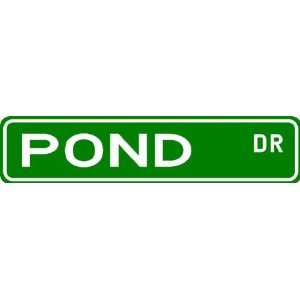  POND Street Sign ~ Family Lastname Sign ~ Gameroom 