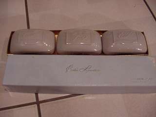 Here is a box of 3 cakes of Estee Lauder Soap. It says Youth Dew Soap 