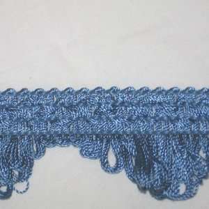  Wrights Blue Scallop Loop Fringe by the yard Arts, Crafts 