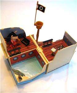   IN 1 TRANSFORMING DOLLHOUSE HOUSE PLAYSET PIRATE SHIP FIGURES  