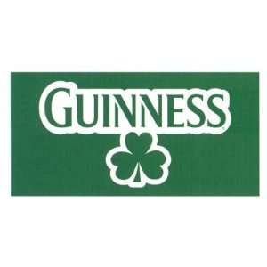  Green Shamrock Guinness Logo Beach Towel