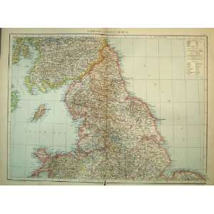  Universal Map England South Wales Channel Lundy