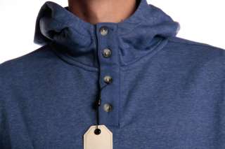 NEW Etnies Mens Two Teff P/O Hoodie Size L Blue Heather  