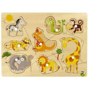  PBS Kids Peg Puzzle Animals (8 pc) Toys & Games