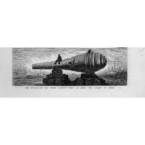   100 Ton Gun Which Burst On The Duilio At Spezzia 1880