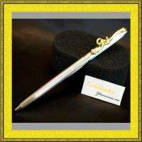Mikimoto Pen with a small pearl and a leather pen case 100% Authentic 