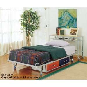   Size Bed in Silver Finish   Teen Trends Collection