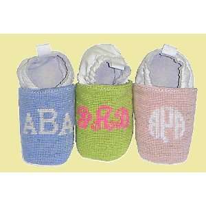  Monogrammed Booties Baby