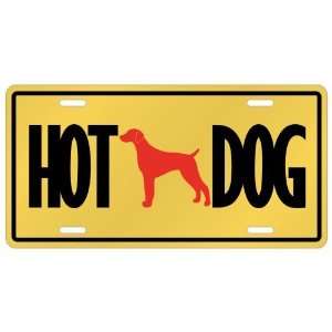   Shorthaired Pointer   Hot Dog  License Plate Dog