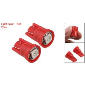   2Pcs Side Dashboard Car Auto Red LED Bulb Wedge Light Lamp Automotive