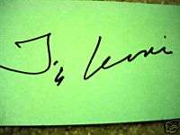 Tea Leoni signed autographed index card  