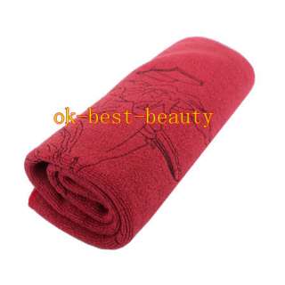   Friendly Chinese Kungfu Tea Red Cloth Towel with Pattern 38*28cm