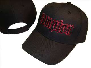 Black & Red Compton Baseball Cap Caps Hat Hats LA EZ OG  