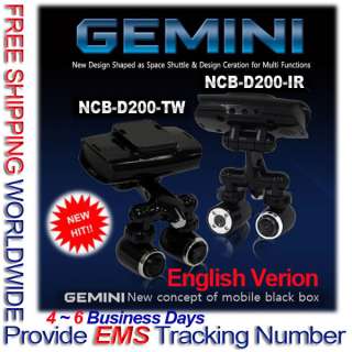 Latest Car Black Box Dual 2CH Camera GPS NCB D200TW 8GB * Free 