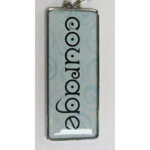  Rectangle Word Charm   courage Arts, Crafts & Sewing