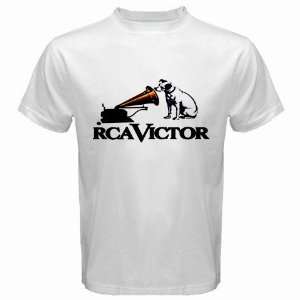  RCA VICTOR NIPPER DOG Logo New White T Shirt Size  2XL 