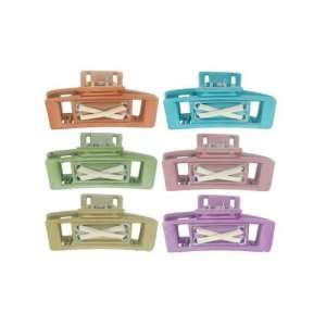  Assorted Spring Color Acrylic Hair Claw Case Pack 60 