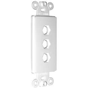 AUDIO CORPORATION, Niles MB 3D Blank Decora Faceplate Insert for Three 
