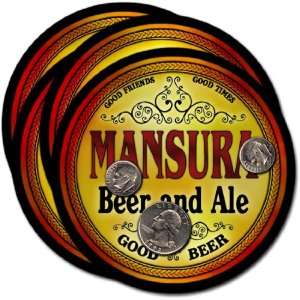  Mansura, LA Beer & Ale Coasters   4pk 