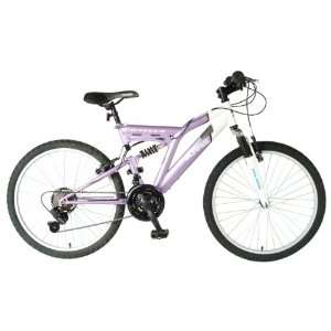   Ranger Mountain Bike (Purple/White, 24 X 17 Inch)