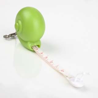 Mini Green Snail Pocket Retractable Ruler Tape Measure  