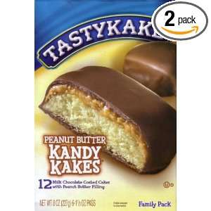 Tastykake Chocolate Peanut Butter Kandy Kakes   Pack of 2  