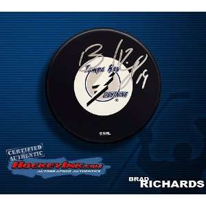 com Brad Richards Autographed/Hand Signed Tampa Bay Lightning Hockey 